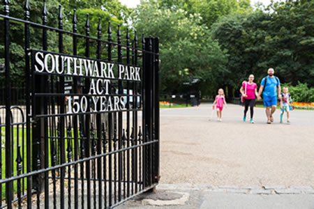 Southwark Park walk