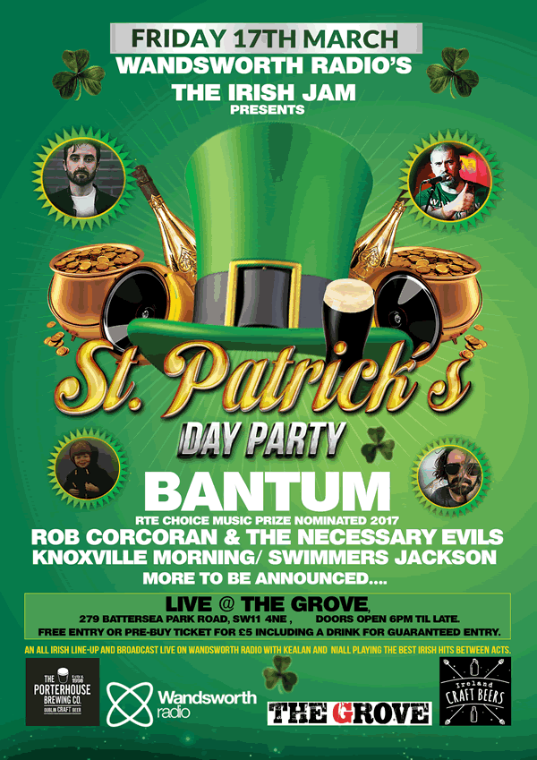 Wandsworth Radio's St Patrick's Day Bash 