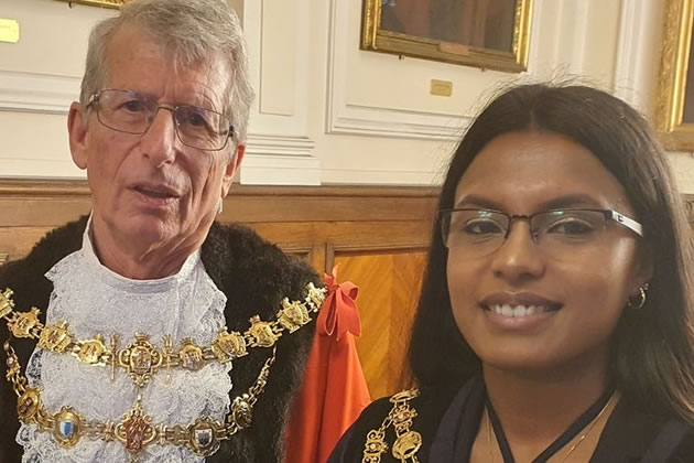 The new Mayor and Deputy Mayor of Wandsworth