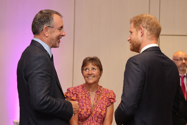 Dr Richard Chavasse (left) with Prince Harry