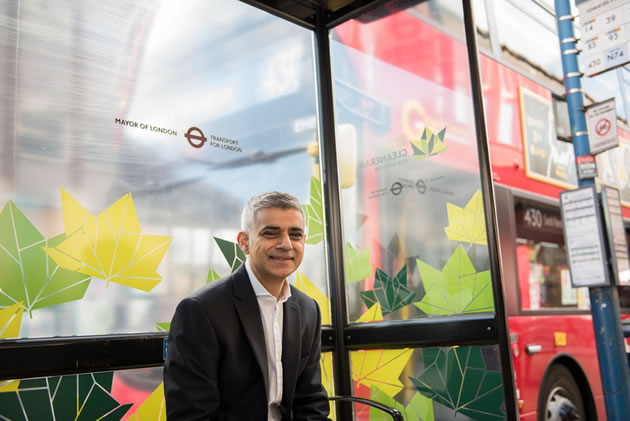 Sadiq Khan said his 'bold action' on air pollution is making a difference