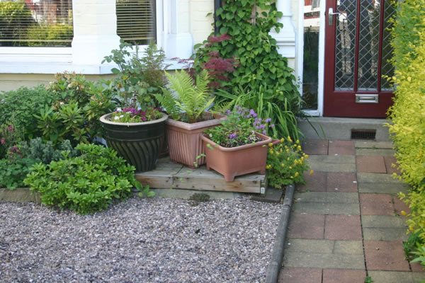 A front garden in Southfields