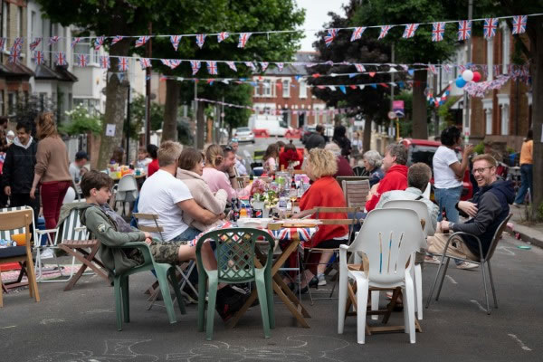 A Jubilee street party in Sellincourt Road, Tooting