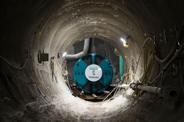 Super Sewer Tunnelling Machine Starts Boring Under Wandsworth Town 
