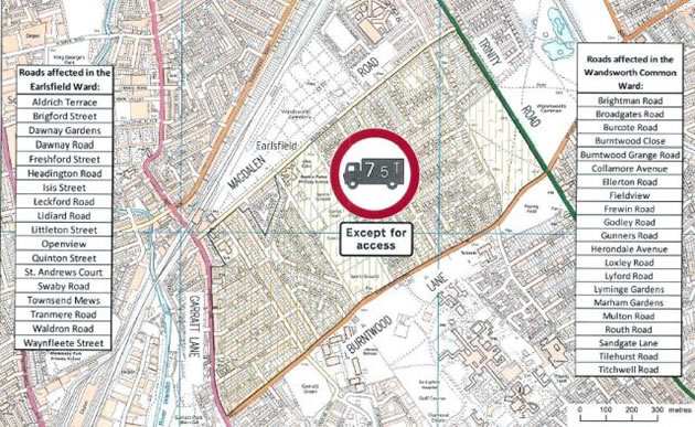 Lorry Ban On Magdalen Estate In Wandsworth Is Proposed 