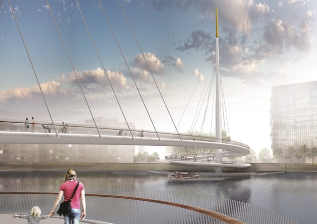 Work Begins On New Car-Free Thames Bridge In Wandsworth 