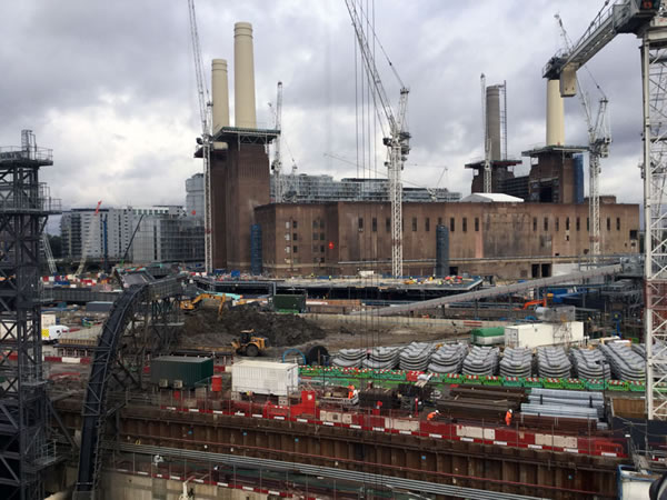 Northern Line Extension Now Made It As Far As Nine Elms 