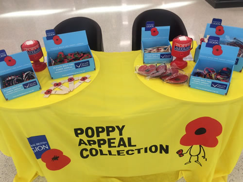 Poppy Appeal At Sainsbury's Nine Elms 