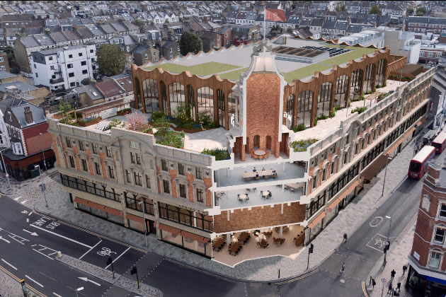 Artist’s cutaway of the refurbishments