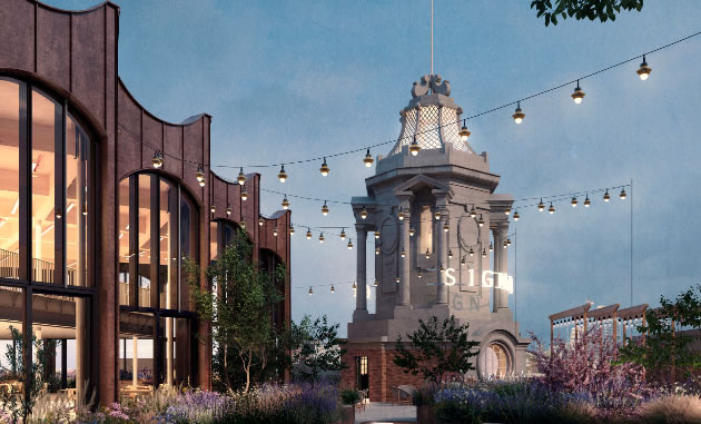 Artist’s impression of the roof terrace