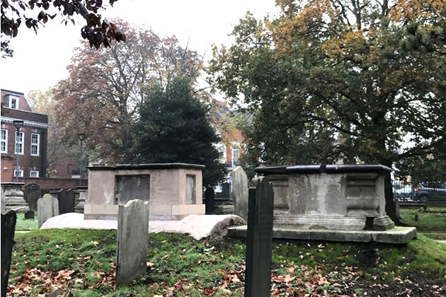 Current images show the restoration has been sensitive to the burial ground’s history