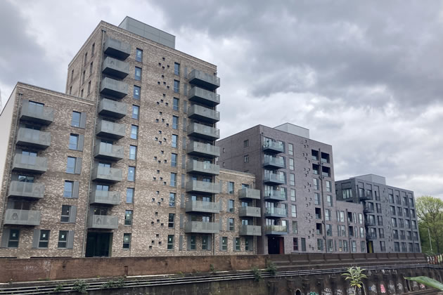 The new Burridge Gardens housing development which is being built next to Clapham Junction