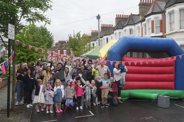 Royal fever in Jedborough Street, Battersea