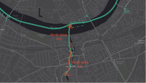 The nearly completed FrogmoreMap showing the Frogmore Connection Tunnel.