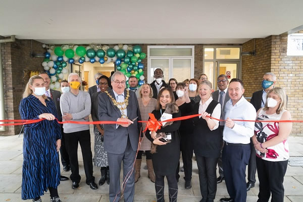 The Mayor of Wandsworth, Richard Field, opening the centre 