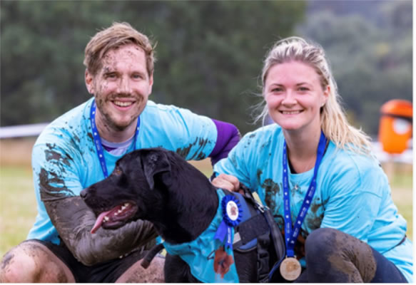 Smiles all round after completing the Challenge