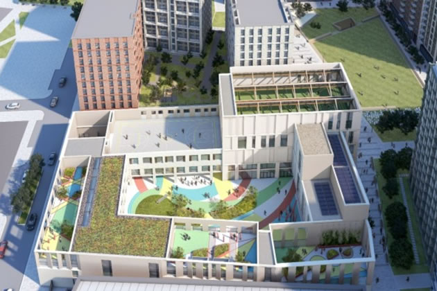 Visualisation Of What The New Nine Elms School Could Look Like 