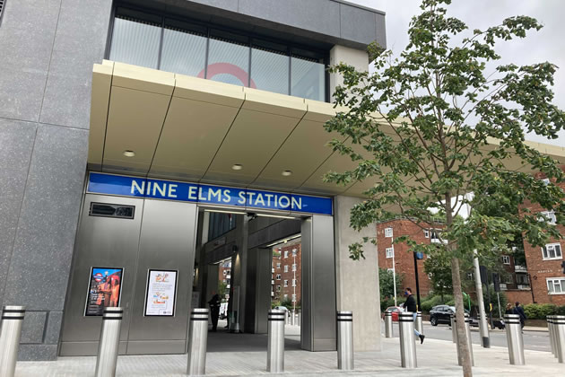 The new Nine Elms station on London Underground