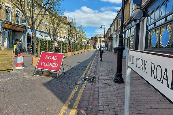 Old York Road has been closed to traffic 