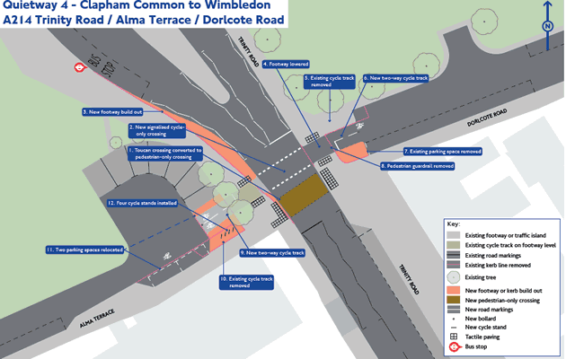Cycle 'Quietway' Proposed Across Trinity Road 