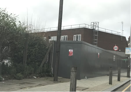 The site viewed from Swaffield Road