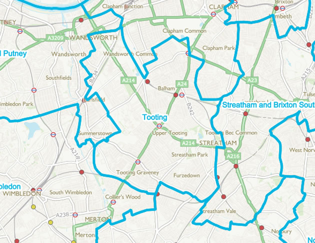 New Local Wandsworth Parliamentary Constituencies Announced 