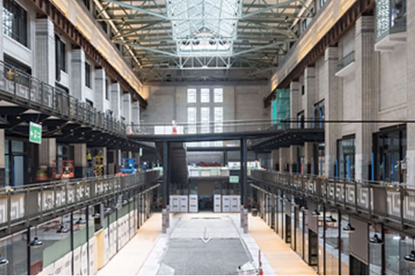 The Turbine Halls get ready for retail. Picture: Battersea Power Station